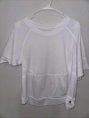 White Short-Sleeve Cropped Tee